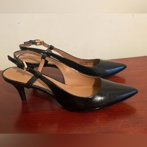 Calvin Klein Black Patten Patsi Shoes Size 7 Used but looks new.